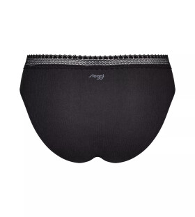 Dámske nohavičky GO Ribbed R Tai C2P - BLACK - black 0004 - SLOGGI BLACK M