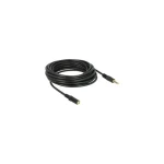 DeLock Jack 3,5 mm 4 pin čierna / Predlžovací audio kábel / 5 m (84669)
