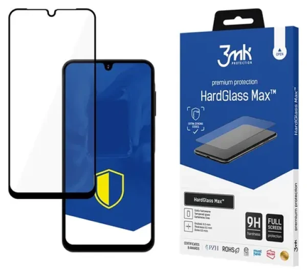 3mk HardGlass Max čierna / Tvrdené sklo / Samsung Galaxy A16, A26, M16