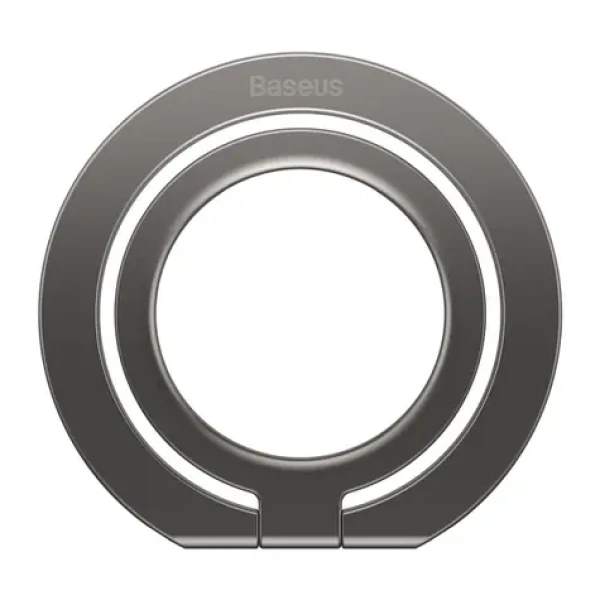 Baseus SUCH000013 Halo Magnetický držiak na mobil s krúžkom šedá / MagSafe (SUCH000013)