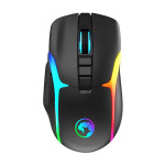 Marvo M729W čierna / bezdrôtová herná myš / optická / 4800 DPI / RGB / 700 mAh / 2.4GHz USB prijímač (M729W)