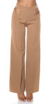 Sexy flarred pants with cut-outs KHAKI Einheitsgroesse