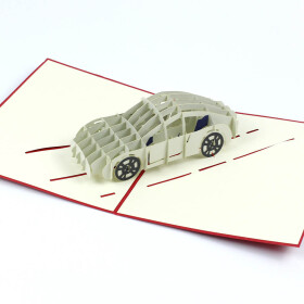 Veselá Stena 3D prianie Šedé športové auto