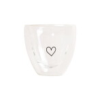Eulenschnitt Dvojstenný pohárik na espresso Heart 100 ml