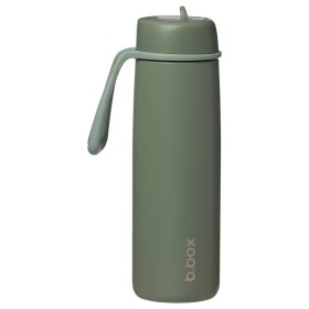 B.box Nerezová termoska na pitie so slamkou 690 ml - Olive EUR