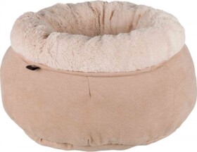 Okrúhly pelech ELSIE plyšový 45 cm béžový