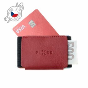 FIXED Tiny Wallet Kožená peňaženka z pravej hovädzej kože červená (FIXW-STN2-RD)