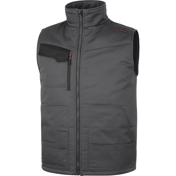 Pracovná vesta Delta Plus STOCKTON3 Farba: Šedá, Veľkosť: 3XL (STOC3GO3X)