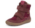 Dievčenská zimná barefoot obuv TEX WINTER Bordeaux, Froddo, G3160233-7, červená - 23