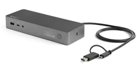 StarTech USB-C USB-A Hybrid Dock / Dokovacia stanica / Dual 4K 60Hz / HDMI + DisplayPort / Power Delivery 100W (DK30C2DPEPUE)