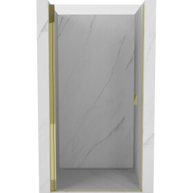 MEXEN - MIST dverná časť (1d) 50x200 cm 6mm zlatá, číra 8A2-050-000-50-00