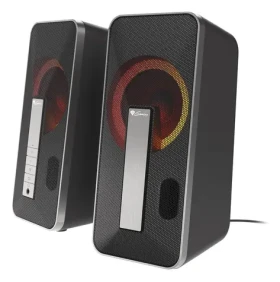 Genesis Helium 100BT RGB čierna-strieborná / Reproduktory / 2.0 / 10W / Bluetooth 5.0 / RGB podsvietenie (NCS-1635)
