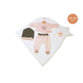 Llorens M843-26 oblečok pre bábiku bábätko NEW BORN veľkosti 43-44 cm