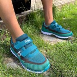 Chlapčenské ľahké športové tenisky BUGGA HONE Blue/Brown/Green - 29