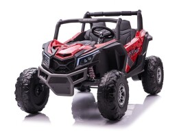 Mamido Detské elektrické auto Buggy UTV-MX 4x4 LCD MP4 Spider lakované červené