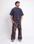 Carhartt WIP Osborn Cargo Pant Camo Feather Tree, Black rinsed L