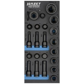 Hazet 163-570/24 sada nástavcov pre nástrčný kľúč, 1/2 (12.5 mm), 163-570/24; 163-570/24
