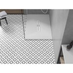 MEXEN/S - Toro obdĺžniková sprchová vanička SMC 140 x 70, biela, mriežka biela 43107014-W