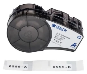BRADY Polyesterové štítky pre M210/M211 / Štítky do tlačiarne / Polyester / 2,54x1,27 cm / 121 ks (M21-17-423)