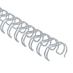 COPIERLAND Drôtené chrbty 2:1 - 9.5mm - strieborné - 100 ks (CL9-23-stribrne)