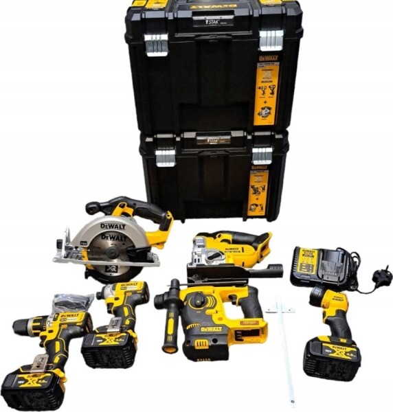 Dewalt Sada COMBO (DCD795, DCH253, DCF886, DCS331, DCS391, DCL040, 3X BATERIE DCB183, 2X WALIZKI TSTAK)