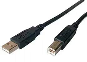 Sharkoon USB 2.0 AB čierna / Kábel / USB-A - USB-B / 0,5 m (4044951015245)