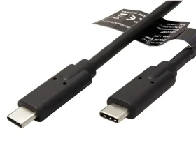 Roline USB-C - USB-C kábel 50 cm čierna / Kábel / USB 3.2 Gen 2x2 / PD 100W / 20 Gbps (11.02.9070)