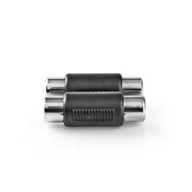 Nedis Stereo audio adaptér 2x RCA (F) - 2x RCA (F) čierna / poniklované (CAGB24952BK)