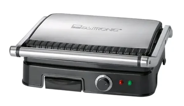Clatronic KG 3487 čierna / Elektrický kontaktný gril / 2000 W / nerez (KG 3487)