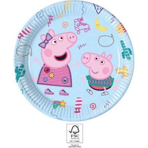 Papierový párty tanier 23cm Pepa Pig Procos Procos