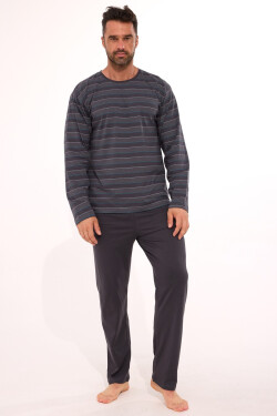 Cornette 138/57 long/r 3XL-5XL pánske pyžamo grafit 3xl