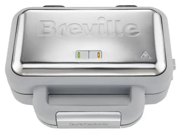Breville VST072X strieborná / Vaflovač / 850 W / 2 vafle / nepriľnavý keramický povrch (VST072X)
