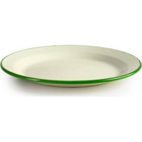 Smaltovaný tanier so zeleným okrajom 26 cm - Ibili - Ibili