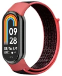 Beline NylonLoop Strap červeno-čierna / Remienok / pre XIAOMI SMART Band 8, 9, 10