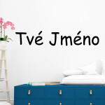 Veselá Stena Samolepka Vlastný text - Comics Farba: bílá, Veľkosť: 60 x 10 cm