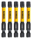 DeWalt Súprava bitov T40 / Bity / Extreme Torx / 57 mm / 5 ks (DT7399T)
