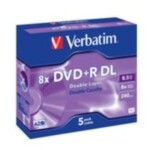 Verbatim 5ks DVD+R DL 8.5GB 8x / JewelCase (43541)