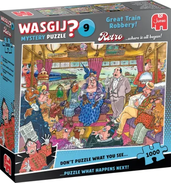 JUMBO Puzzle WASGIJ Retro Mystery 9: Veľká vlaková lúpež!