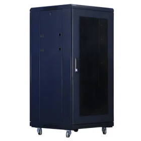 Xtendlan 18U/600x800 stojanový čierna / 19" rozvádzač / perforované dvere a chrbát (PER-18U-68-BLACK-S)