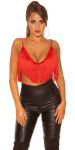 Sexy KouCla Crop Top with fringes