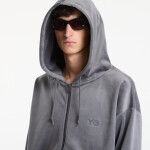 Mikina Y-3 Velvet Corduroy Zip Hoodie UNISEX Grey Five M