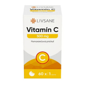LIVSANE Vitamín C 500 mg 60 žuvacích tabliet