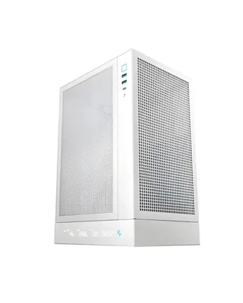 DEEPCOOL CH170 DIGITAL biela / PC skriňa / Mini-ITX / Digitálny displej / Mesh / bez zdroja (R-CH170-WHNPI0D-G-1)