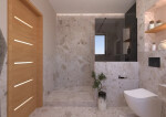Sprchová zástena SAT Walk-in 90x100 cm na zníženú priečku čierna SATBWIS90KSPRC SATBWIS90KSPRC