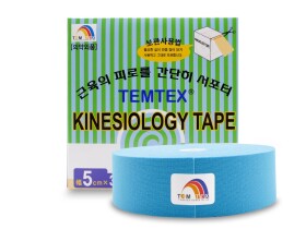 Temtex kinesio tape Classic XL, modrá tejpovacia páska 5cm x 32m - Ekonomické balenie