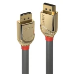Lindy Gold Line sivá / DisplayPort kábel / 1 m / 8K 60Hz / pozlátené konektory (36291)