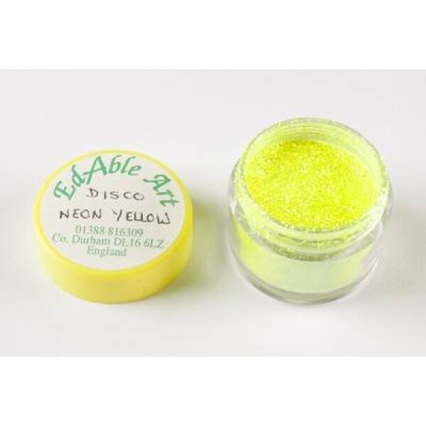 Jiskra dekoračná disco Neon Yellow - Edable Art - Edable Art