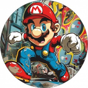 Jedlý papier Super Mario v uliciach 19,5 cm - Pictu Hap - Pictu Hap