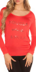 Trendy Koucla pullover with lace Einheitsgroesse