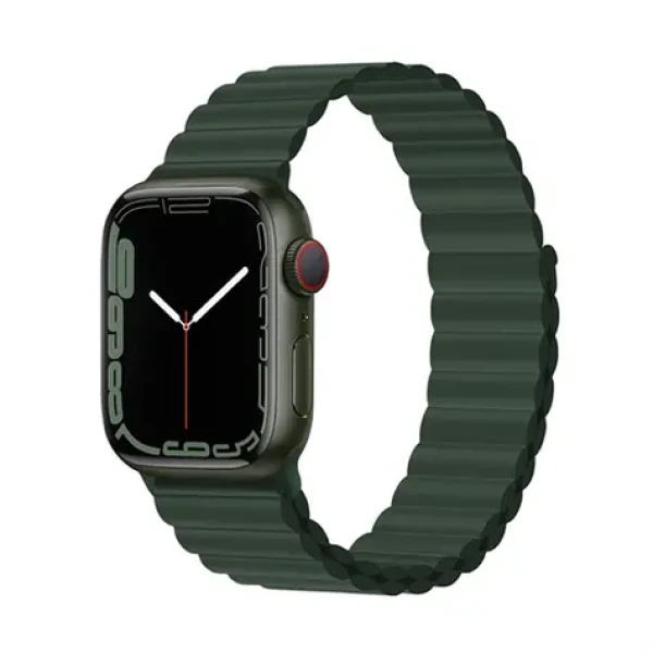 Devia Deluxe Sport 3 40/41/42 mm Sequoia / Remienok pre Apple Watch / Silikónový / Magnetické zapínanie (6938595364785)